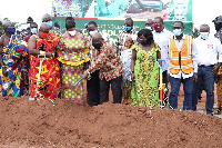 President Nana Addo Dankwa Akufo-Addo at the sod cutting ceremony