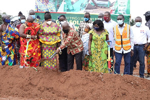 President Nana Addo Dankwa Akufo-Addo at the sod cutting ceremony