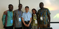 The Ghanaian team in a photo with one of the lecturers, Professor Xiao Yongliang