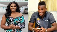 Abena Korkor and  Asamoah Gyan