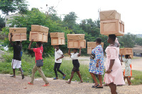 Items given to students includes 120 student trunks, 120 chop boxes, 20 students’ foam mattresses