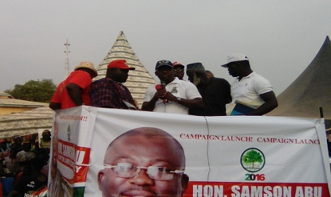 Samson Abu's campaign launch