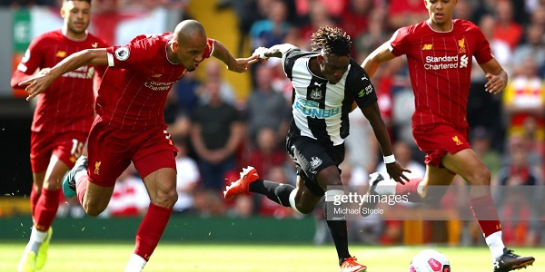 Atsu in action against the reds