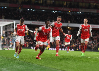 Eddie Nketiah bagged a brace against United