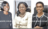 Justice Mariama Owusu, Justice Gertrude Torkonoo and Justice Avril Lovelace Johnson