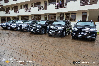 The four vehicles comprised a Toyota Land Cruiser, two Toyota Land Cruiser Prados and a Toyota Hilux