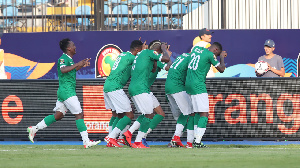 Madagascar in celebration mood after the goal