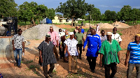 Officials touring the municipality to inspect developmental projects