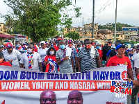 Some party supporters demonstrated over the organization of the polling station elections