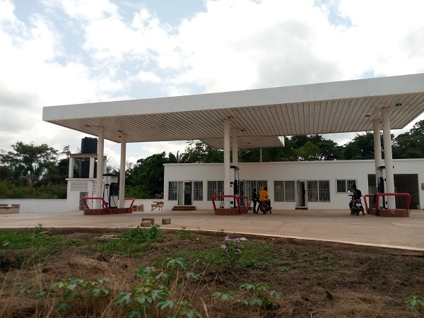 One of the filling stations that was attacked