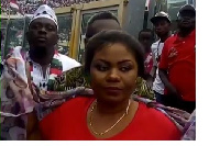 Gifty Osei at NDC final rally