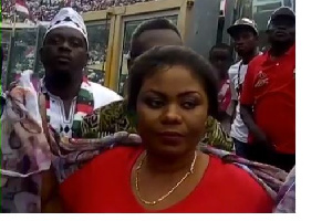 Gifty Osei at NDC final rally