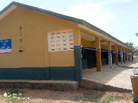 Photo of the newly inaugurated four unit classroom block