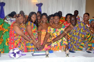 The Asanteman Association at the fundraising dinner in Chicago