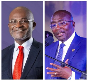 Kennedy Agyapong (L) Dr Mahamudu Bawumia (R)