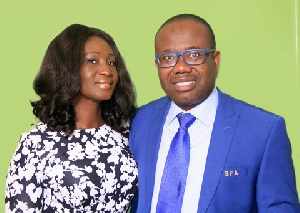 Kwesi Nyantakyi, Ghana Football Association President with wife