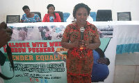 Jocelyn Adii addressing participants