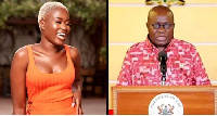 Fella Makafui and President Akufo-Addo