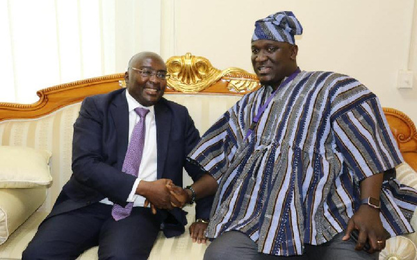 Vice President of Ghana, Dr Mahamudu Bawumia and Deputy Roads Minister, Anthony Abayifaa Karbo