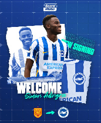 Adingra signed a four-year contract with Brighton