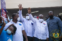 Akufo-Addo and Dr Bawumia at the launch of NPP manifesto