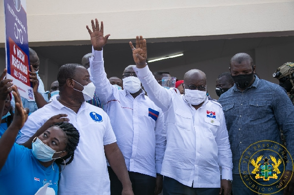 Akufo-Addo and Dr Bawumia at the launch of NPP manifesto