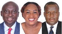 L-R: Atta Akyea, Hawa Koomson and Abu Jinapor