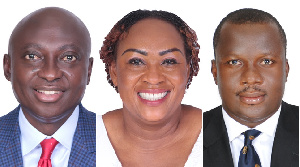 L-R: Atta Akyea, Hawa Koomson and Abu Jinapor