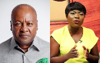 Flagbearer of the NDC, John Dramani Mahama and Vim Lady