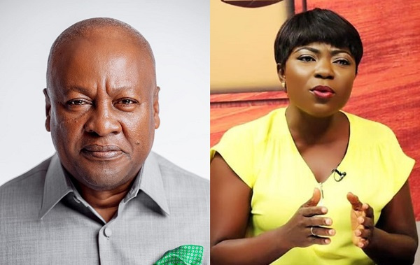 Flagbearer of the NDC, John Dramani Mahama and Vim Lady