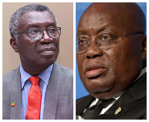 President Nana Addo Dankwa Akufo-Addo (right), Prof Kwabena Frimpong-Boateng (left)