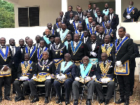 A group picture of some Ghanaian freemasons