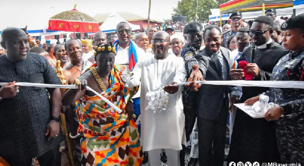 Vice President, Dr. Mahamudu Bawumia at the commissioning of the Police Station