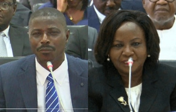 Justice Samuel Kwame Adibu Asiedu (left), Justice Barbara Frances Ackah-Yensu (right)