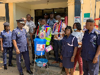 The Amasaman Divisional and District Police Stations received a share of the donation