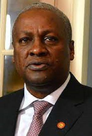 Former president of Ghana, John Dramani  Mahama