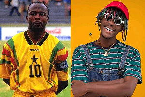 Rapper Kofi Mole and Legendary  Black Stars Captain Abedi Pele