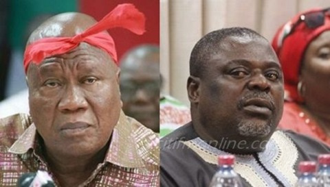 Chairman of the NDC, Kofi Portuphy (L) and Deputy General Secretary, Koku Anyidoho (R)