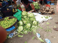 A vegetable market