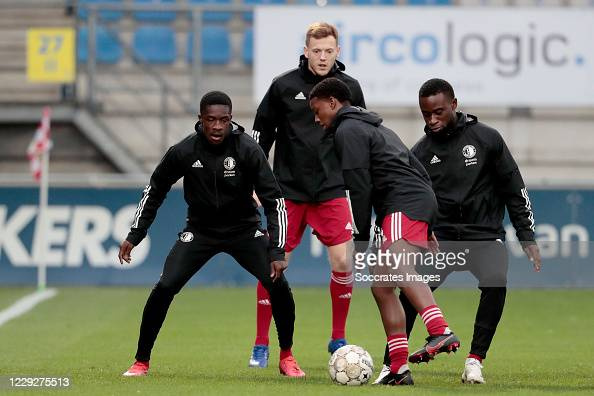 Christian Conteh during a training session with colleagues