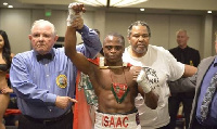 Isaac Dogbe won his 17 fight by a technical knock-out