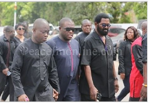 Minority MPs walking out of parliament