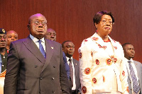 Nana Addo Dankwa Akufo-Addo and retired CJ Sophia Akuffo