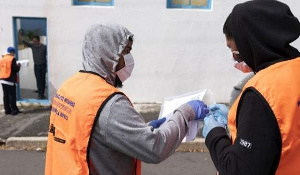 South African health workers have been conducting door to door screenings for coronavirus