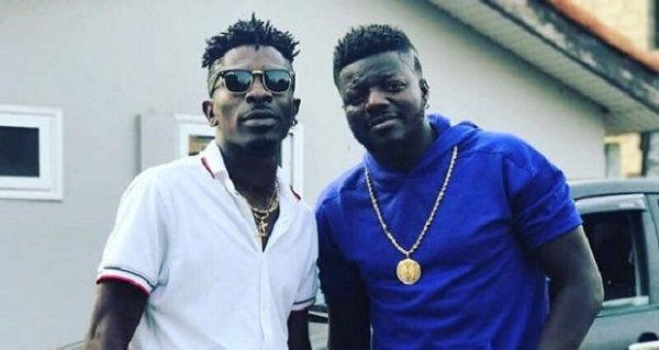 Musician Shatta Wale and Rapper, Pope Skinny