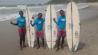 The three young Surfers