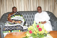 Former Prez. Mahama with Otumfou