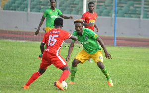 Rahman (in green jersey) wants to cement his place in Black Stars B