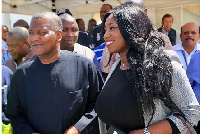 Peace Hyde with Aliko Dangote