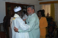 Sheikh Osman Nuhu Sharubutu and Former President Jerry John Rawlings